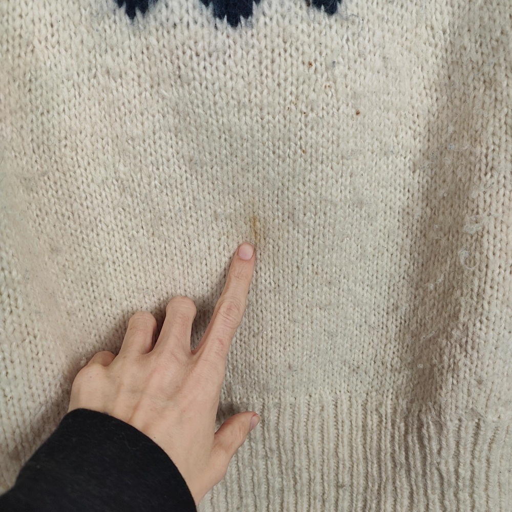 J Crew Half-Zip Turtleneck Sweater Womens XS S Fair Isle Knit Cream Alpaca Blend - Picture 4 of 12